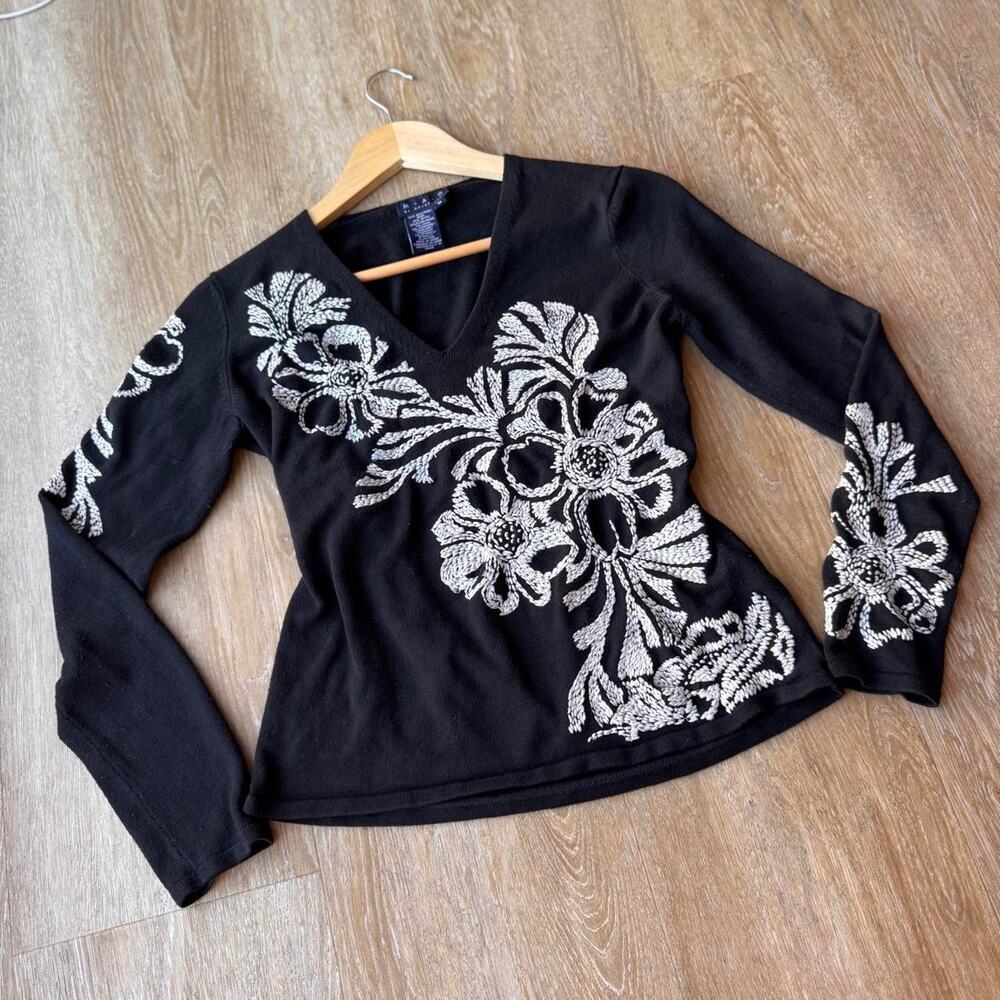 Mag by magaschoni black embroidered